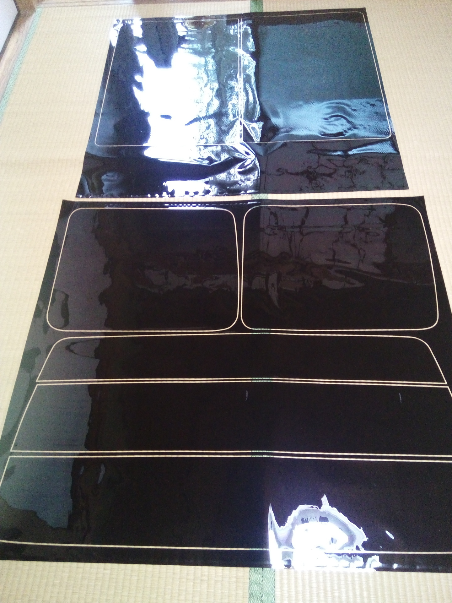 サンバー ハイゼットのリアガラスに激安スモークフィルムを貼りました 俺のブログ